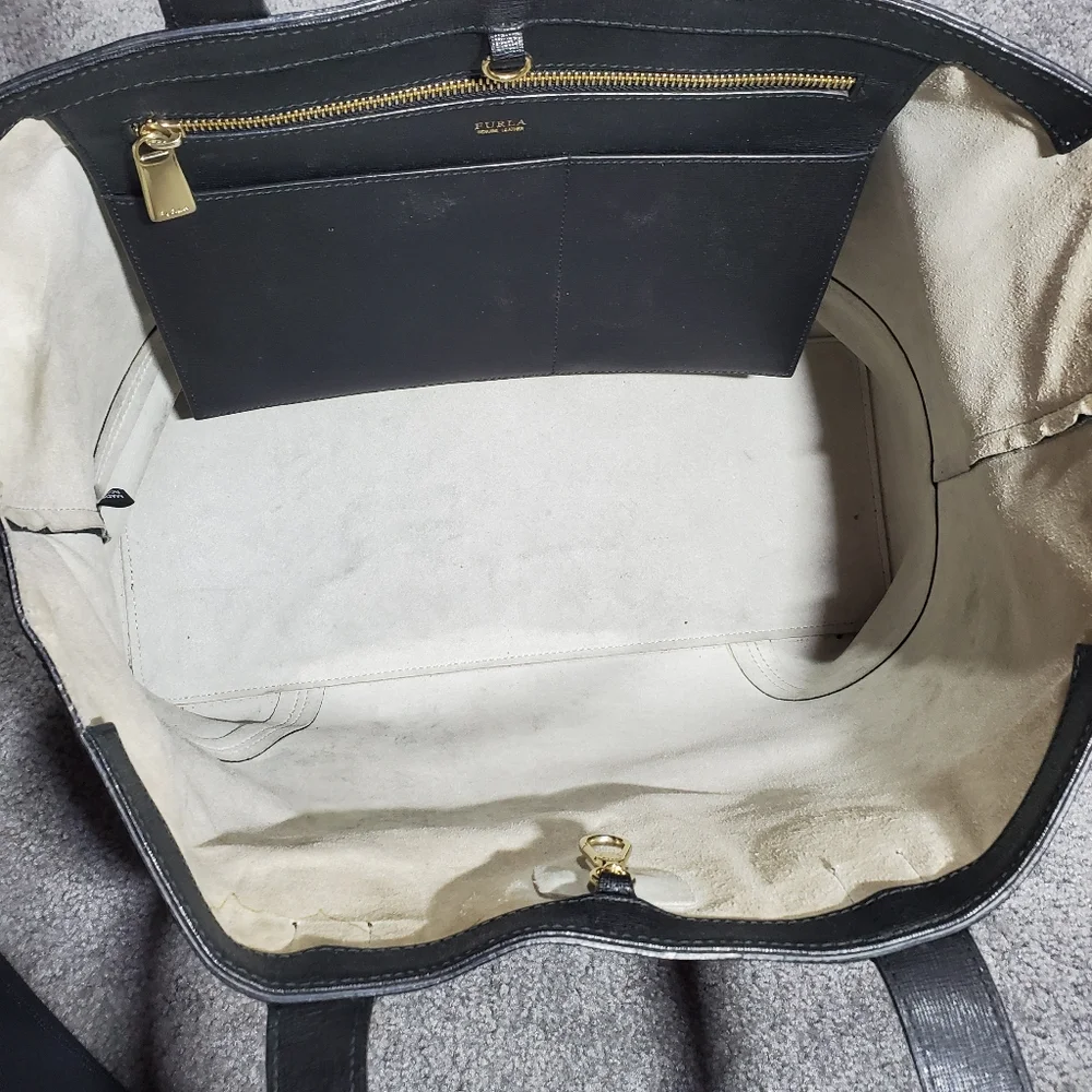Furla Black Leather Tote